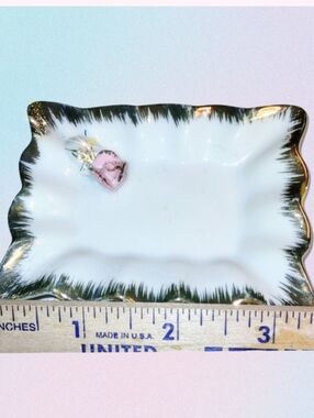 Vintage Ring Holder Dish Porcelain Japan Stamped